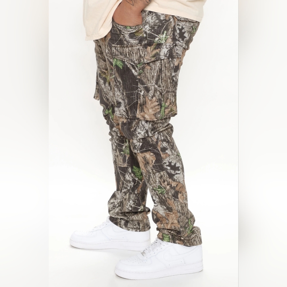 Cargo Pants Mens Green Combo
